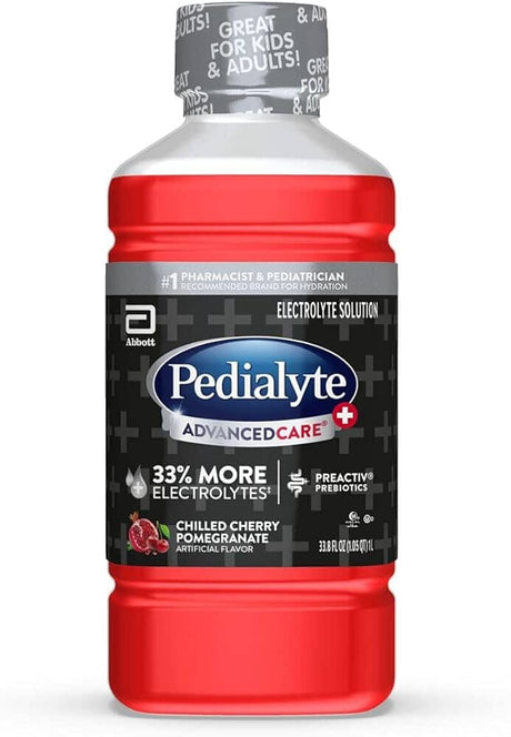 Image of Pedialyte AdvancedCare, Cherry, 33.8 fl. oz.