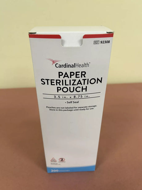 Image of Cardinal Health Paper Sterilization Pouch, Self Seal, Steam/EO Gas, 3.5" x 8.75"