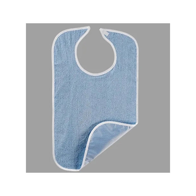 Image of Salk Adult Bib with Velcro, White, 15" x 30"