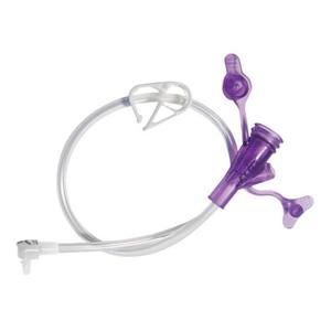 Image of 24" Right Angle Purple Dual ENFit Y-Port Feeding Set