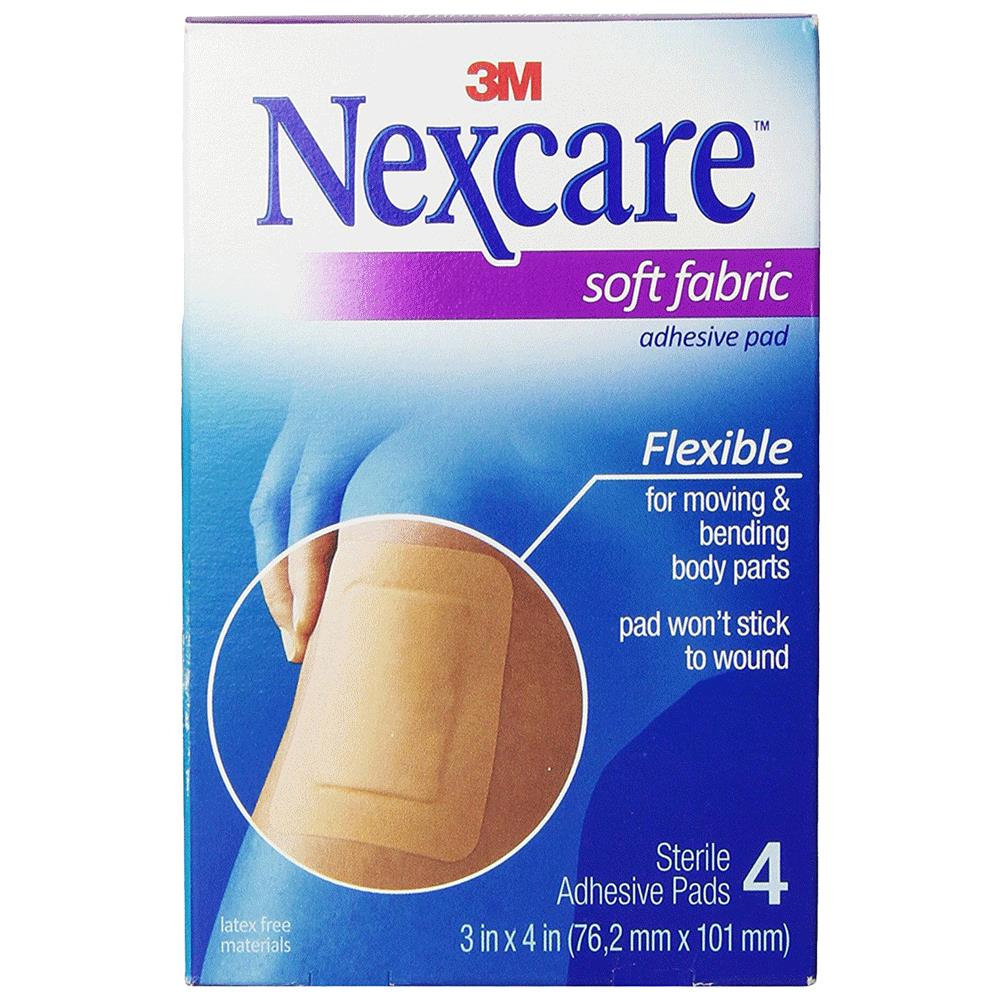 Image of 3M Nexcare™ Soft Fabric Adhesive Gauze Pad 4" x 3"