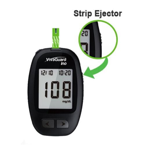 Image of Able® VivaGuard® Ino Blood Glucose Meter, Black