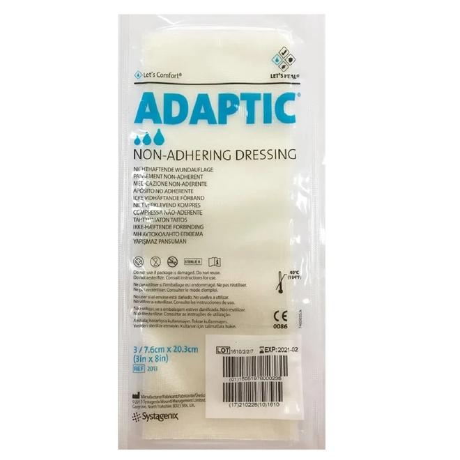 Image of Adaptic Non-Adhering Dressing 3" x 8", Sterile, 3's