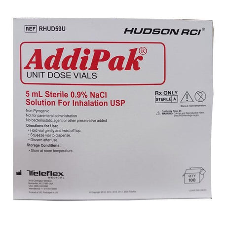 Image of Addipak® Unit Dose Solution 0.9% Saline (Red)