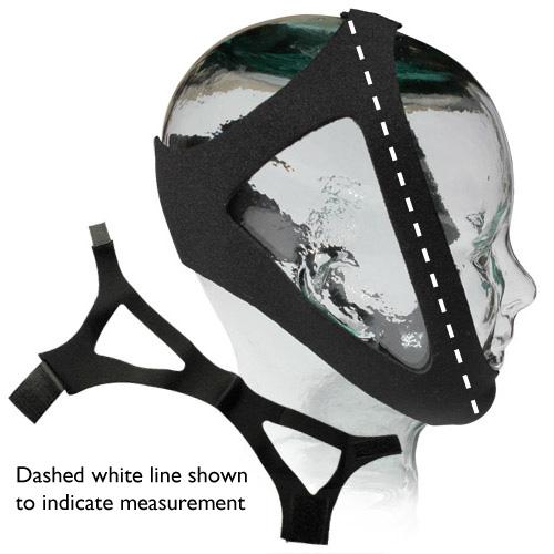 Image of Adjustable Chinstrap, Regular 7", Black