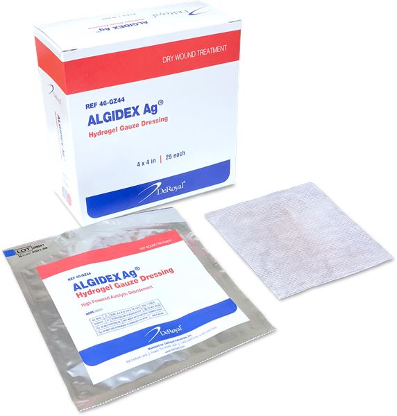 Image of Algidex Ag® Hydrogel Gauze High Powered Autolytic Debridement