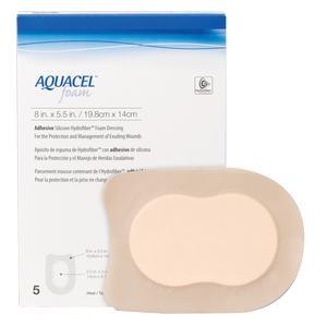 Image of Aquacel Adhesive Gelling Foam Dressing 8" x 5.5" Heel Shape