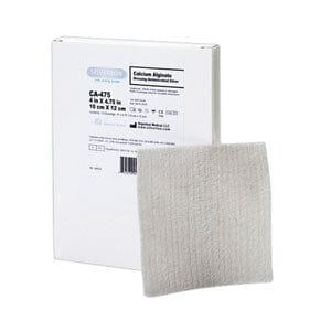 Image of Argentum Silverlon® Antimicrobial Silver Calcium Alginate Dressing 4" x 4-3/4", Sterile, Nonwoven