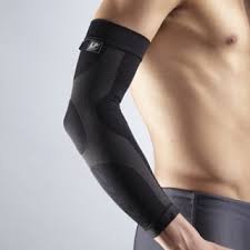 Image of Arm Power Sleeve, Black, Large, Compression Level Range Between 15 - 30mmHg