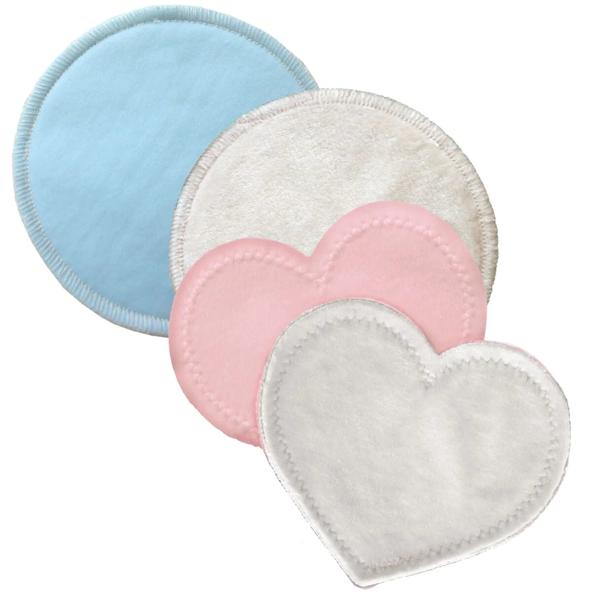 Image of Bamboobies Washable Bamboo Rayon Nursing Pad, 2 Pair Pack, 1 Regular and 1 Overnight