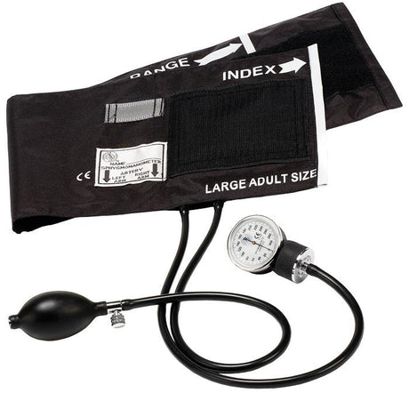 Image of Basic Aneroid Sphygmomanometer With Nylon Cuff, Large Adult