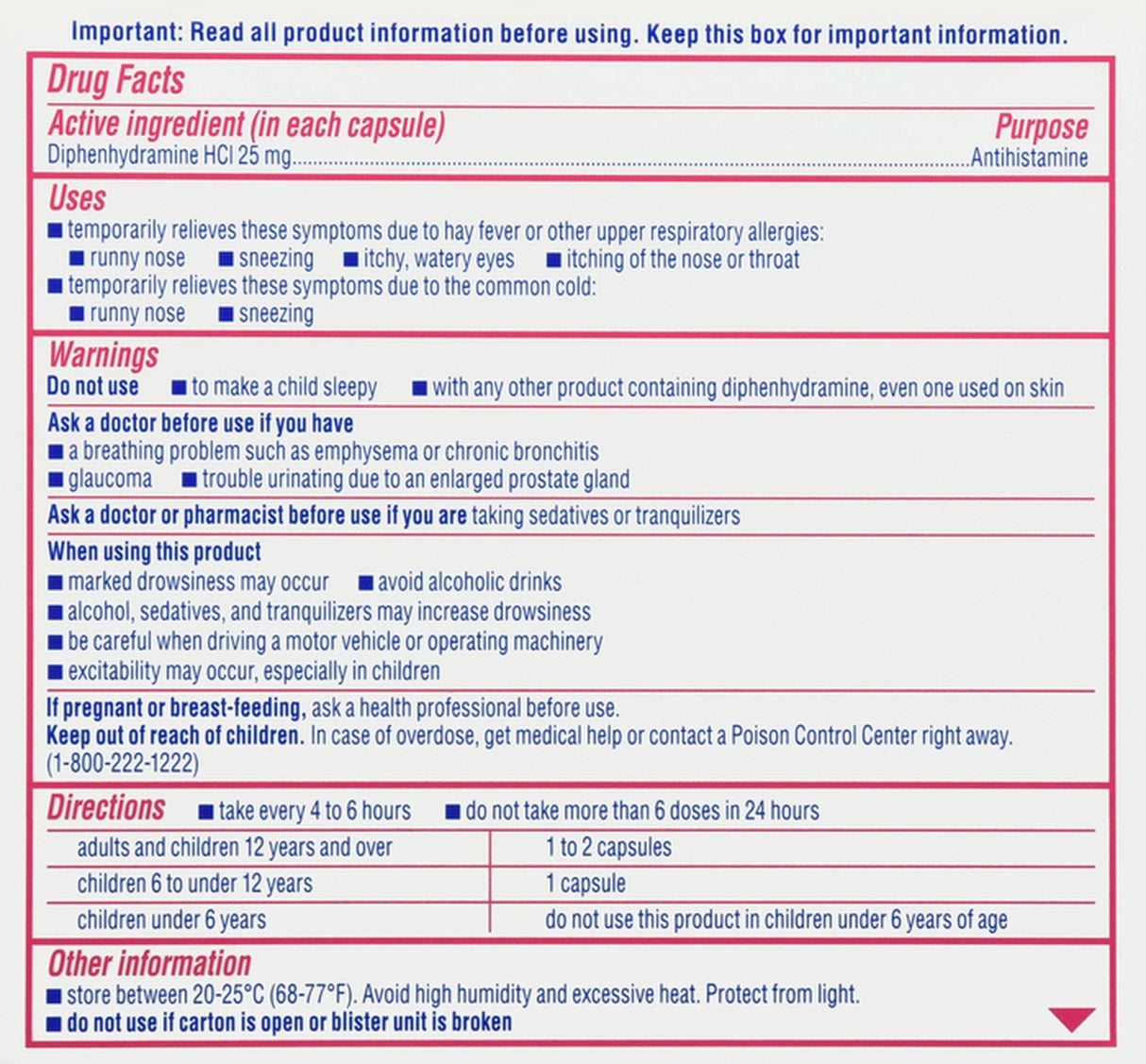 Image of Benadryl® Allergy LIQUI-GELS® Antihistamine Drug, Dye-Free (24 Count)