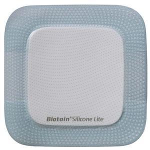 Image of Biatain Silicone Lite Foam Dressing 3" x 3", Pad Size 1.38" x 1.38"