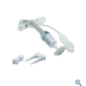 Image of Bivona FlexTend TTS Pediatric V Neck Flange Tracheostomy Tube, Size 4.0