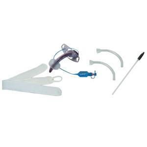 Image of Blue Line Ultra Cuffed Tracheostomy Tube Kit 7.5 mm