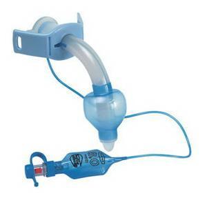 Image of Blue Line Ultra Fenestrated Cuffed Tracheostomy Tube, 7 mm