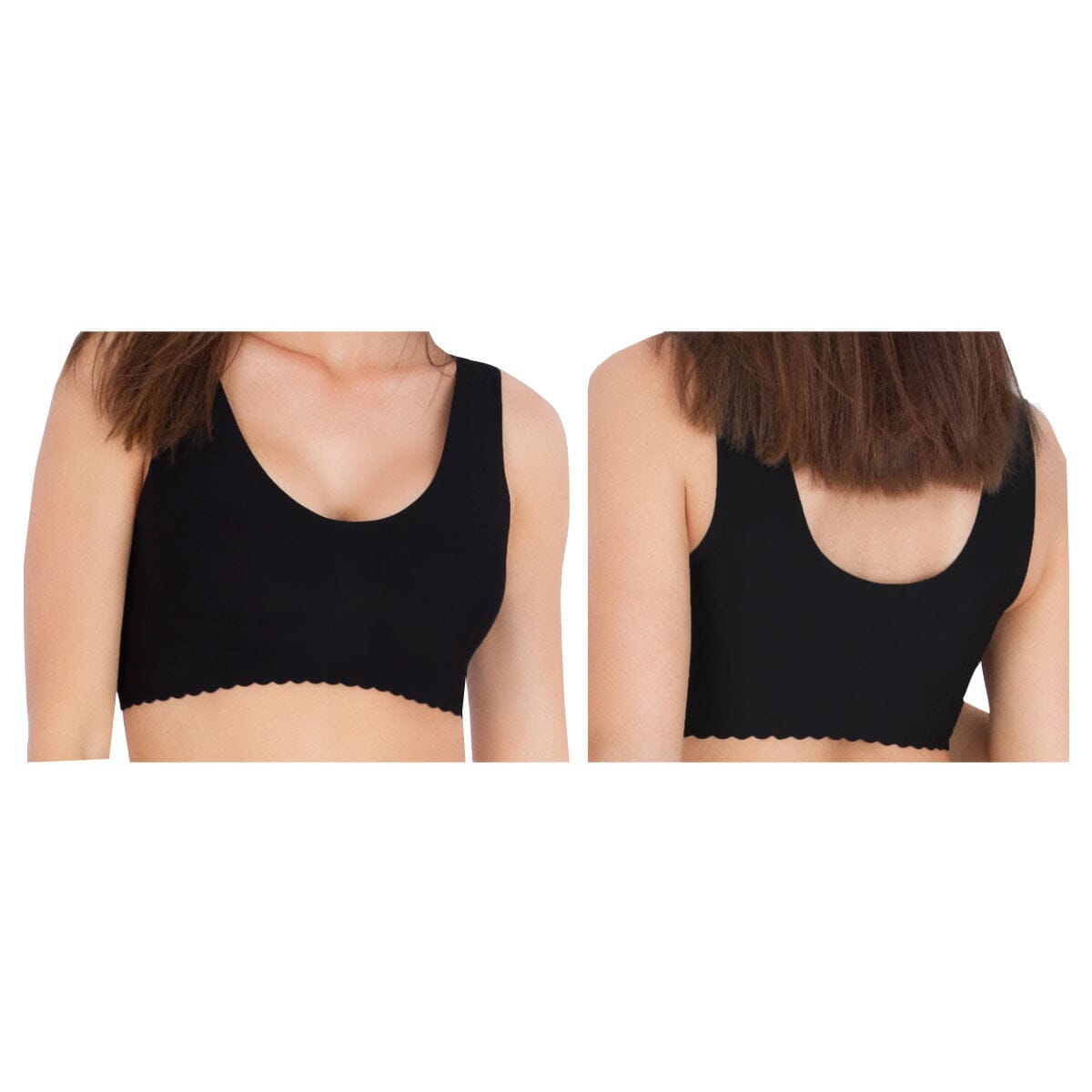 Image of Caden Belly Bandit® Anti Bra, Scoop Neck, Large, Black