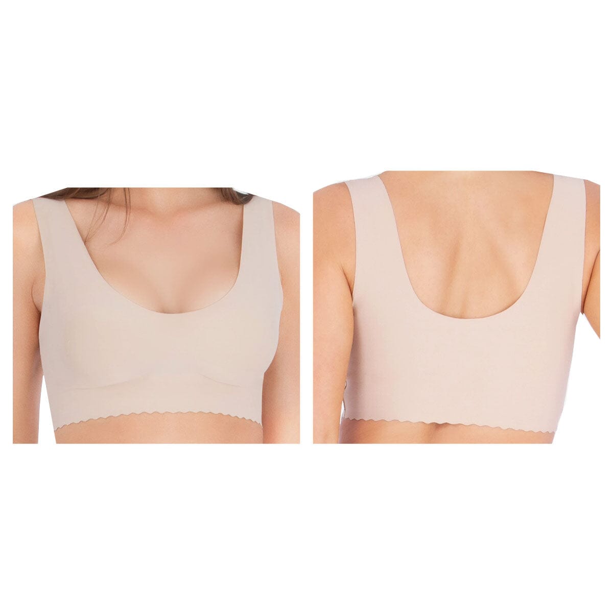 Image of Caden Belly Bandit® Anti Bra, Scoop Neck, Small, Nude