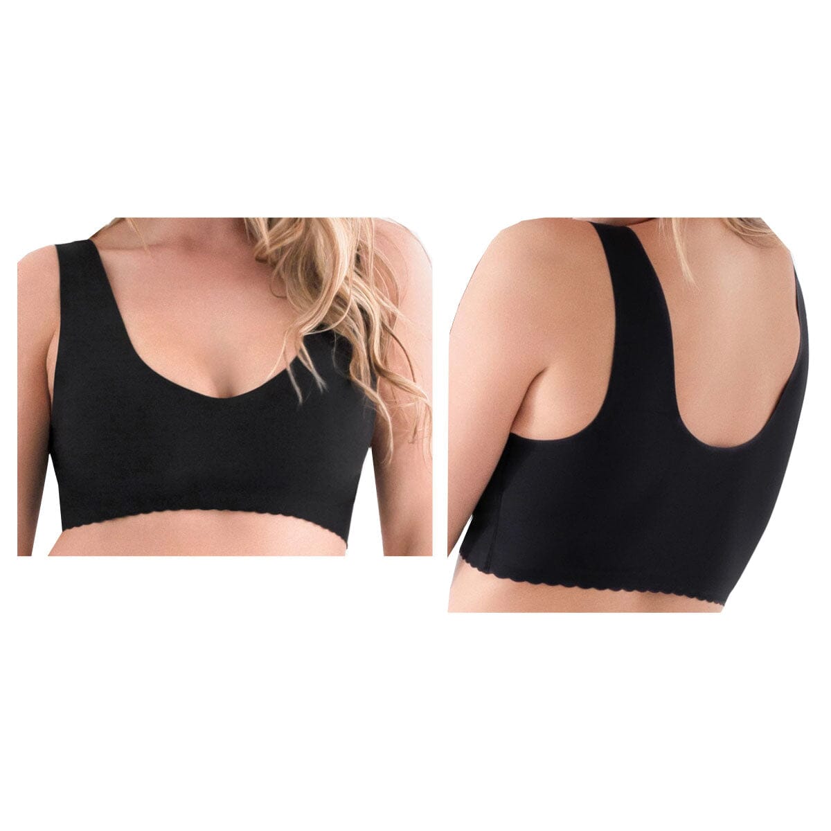 Image of Caden Belly Bandit® Anti Bra, V-Neck, XL, Black