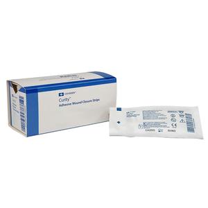 Image of Cardinal Health™ Curi-Strip™ Adhesive Wound Closure Strip, 1/2" x 4"  (50 Six Pack)