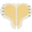 Image of Cardinal Health Essentials Sterile Latex-Free Hydrocolloid Sacral Dressing with Film Back and Beveled Edge 6" x 7"