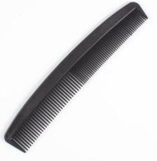 Image of Cardinal Health Hair Comb with Fine and Wide Side Teeth, Black, 7"