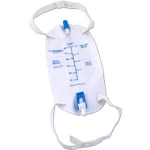 Image of Cardinal Health Premium Flocked Back Leg Bag with Flip Valve, 500 mL