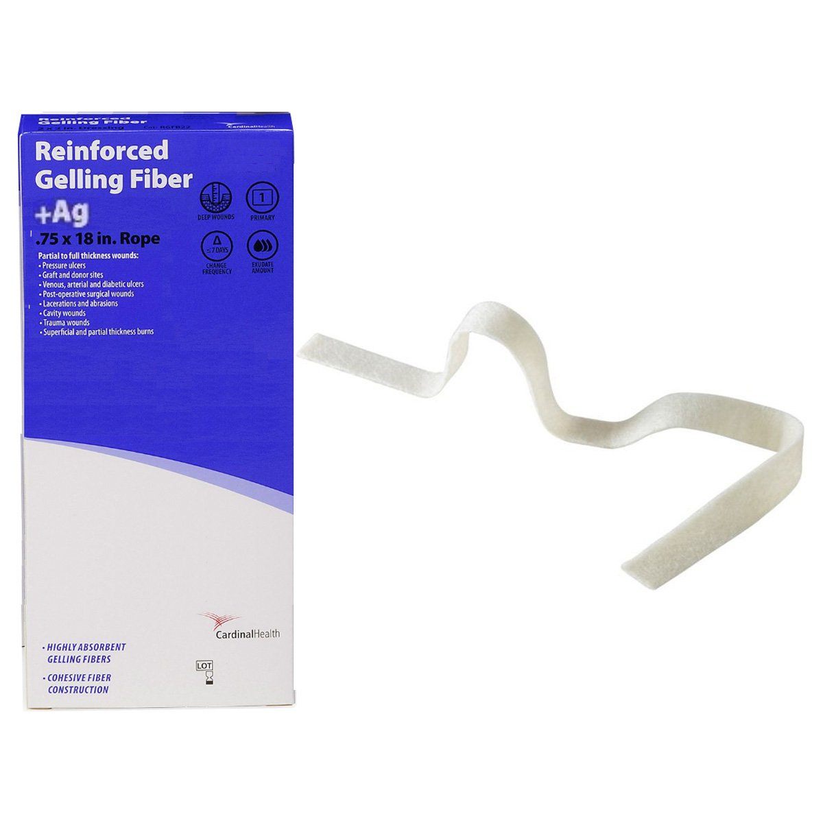 Image of Cardinal Health™ Reinforced Gelling Fiber +Ag Dressing