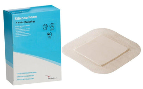 Image of Cardinal Health™ Silicone Bordered Foam Wound Dressing