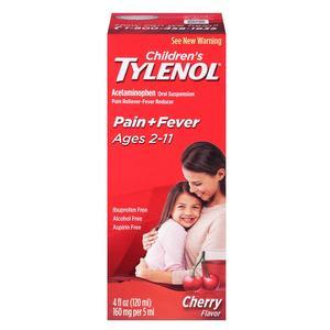 Image of Children's Tylenol Oral Suspension Liquid, Cherry Blast, 4 fl oz