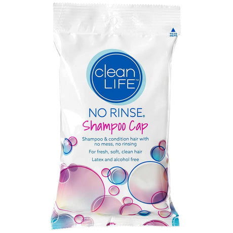 Image of cleanLIFE No-Rinse® Shampoo Cap, Latex-free, Alcohol-free