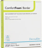 Image of ComfortFoam Border Self-Adherent Soft Silicone Foam Dressing