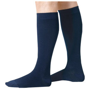 Image of Cotton Comfort Calf, 30-40, Large, Long, Closed, Navy