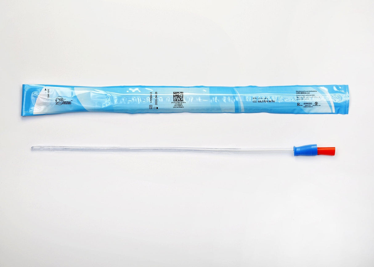 Image of Cure Ultra® Intermittent Catheter for Men - Straight or Coude Tip