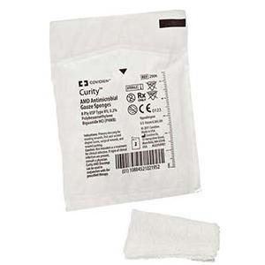 Image of Curity AMD Antimicrobial Gauze Sponge 4" x 4"