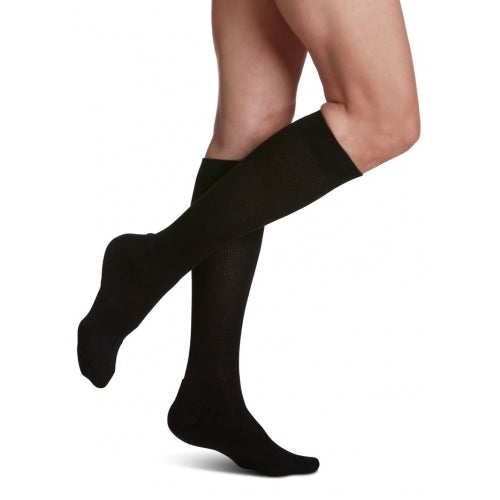 Image of Cushioned Cotton,Calf,20-30,Med,Long,Mens,Black