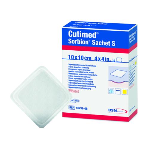 Image of Cutimed Sorbion Sachet S Dressing, 4" x 4"