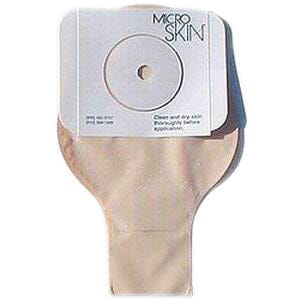 Image of Cymed One-Piece Drainable Pouch, Pre-Cut 1-1/4" MicroSkin™ Adhesive Barrier, Press-N-Seal® Closure, 11" L, Clear