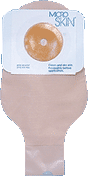 Image of Cymed Platinum One-piece Drainable Pouch Pre-cut MicroSkin® Adhesive Barrier and Thick MicroDerm™ Plus Washer 1-1/2" Stoma Opening, 11" L, Opaque, Odor-proof Film, Comfort Backing, Latex-free