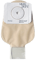 Image of Cymed Platinum One-piece Drainable Pouch Pre-cut MicroSkin® Adhesive Barrier and Thick MicroDerm™ Plus Washer 1-1/8" Stoma Opening, 11" L, Clear, Odor-proof Film, Comfort Backing, Latex-free