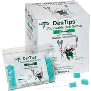 Image of Dentips Foam Swab with Dentifrice Green