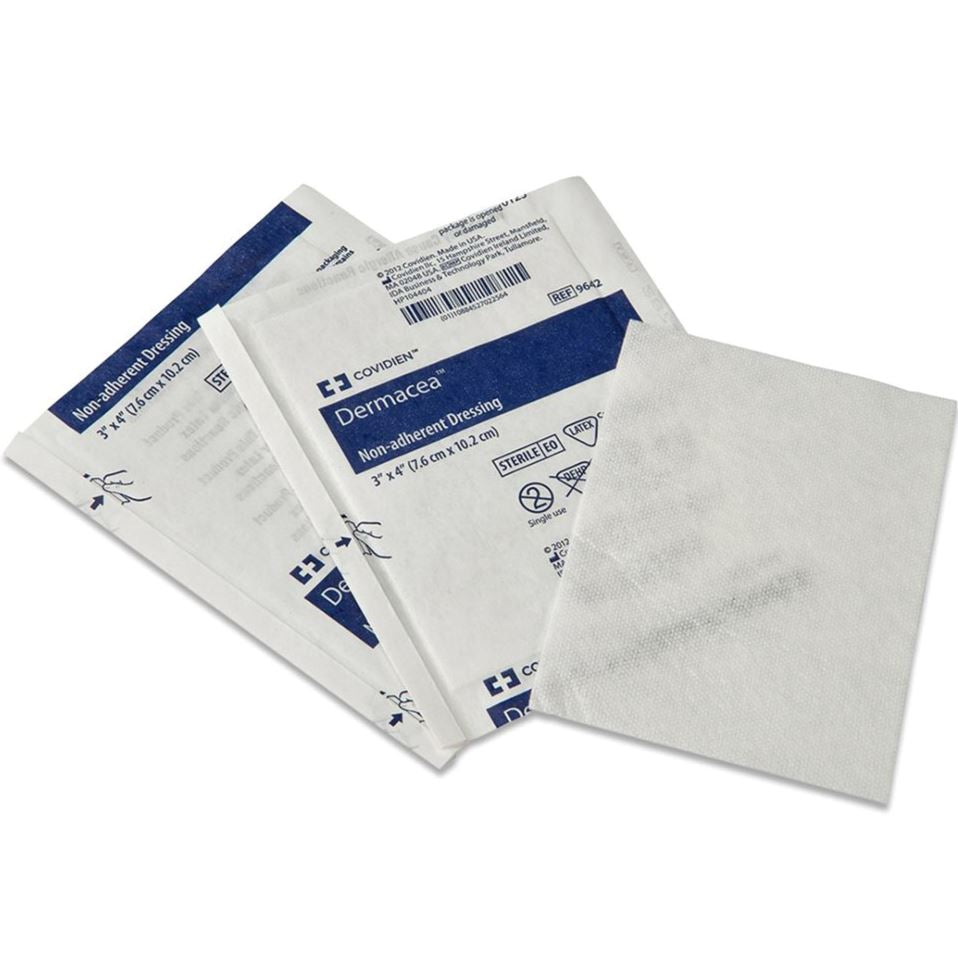 Image of Dermacea Non-Adherent Dressing Gauze Pad, Sterile, 2" x 3"