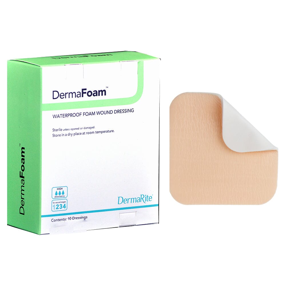 Image of Dermarite DermaFoam™ Waterproof Foam Wound Dressing, Heel/Elbow