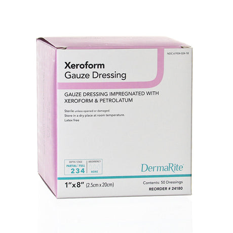 Image of Dermarite Xeroform Gauze Wound Dressing 1" x 8"