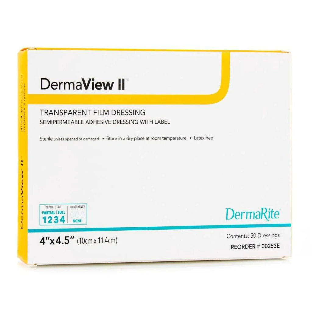 Image of DermaView II Transparent Semipermeable Adhesive Film Dressing