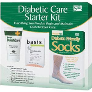 Image of Diabetic Foot Care Starter Kit with Cream, Soap, Size 10 - 13 Socks