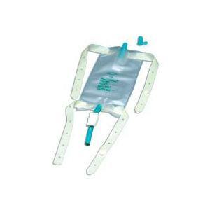 Image of Dispoz-a-Bag Leg Bag with Flip-Flo Valve and Fabric Straps, 32 oz.