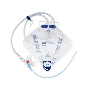 Image of Dover 100% Silicone 2-Way Foley Catheter Tray, Coude Tip, 16 Fr, 5 cc, with Securement Device