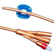 Image of Dover 2-Way Silver-Coated Silicone Foley Catheter 24 Fr 30 cc