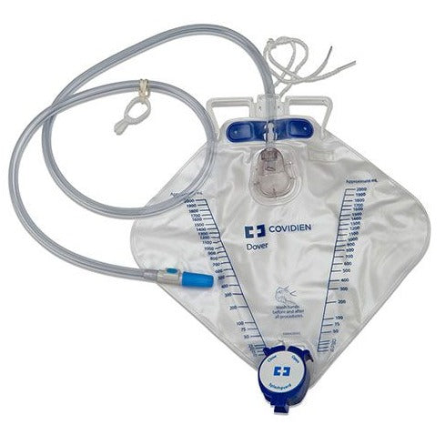 Image of Dover Urine Drainage Bag, 48" Tubing, 2000 mL